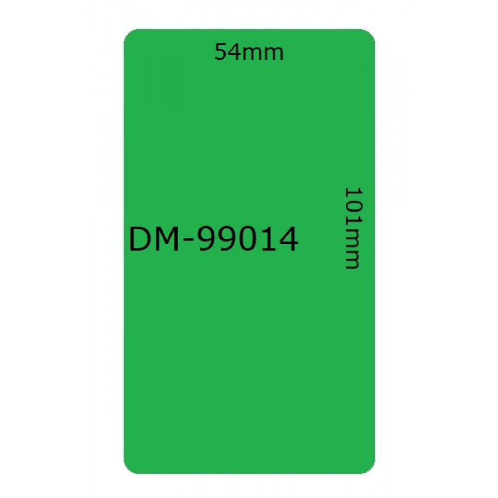Ετικέτες Γενικής Χρήσης Συμβατή  Dymo Πράσινη 99014 54mmX101mm 220τεμ.